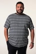 Men+ T-shirt, korte mouw, all-over print, ronde hals, tot 8 XL