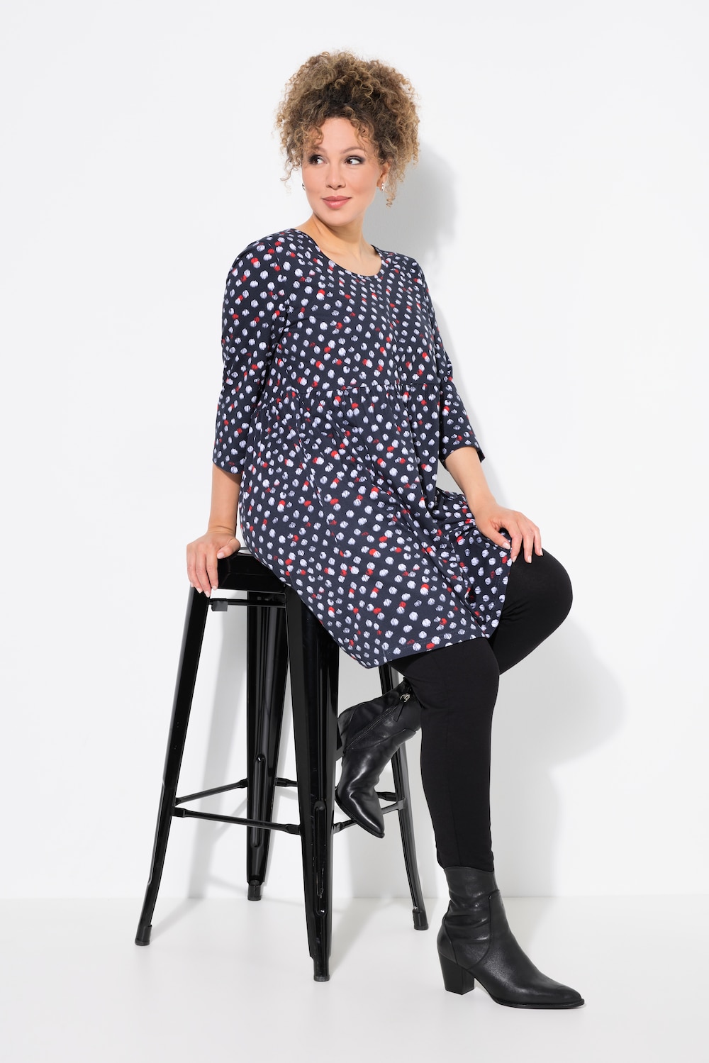 Große Größen Longshirt, Damen, blau, Größe: 58/60, Baumwolle, Ulla Popken