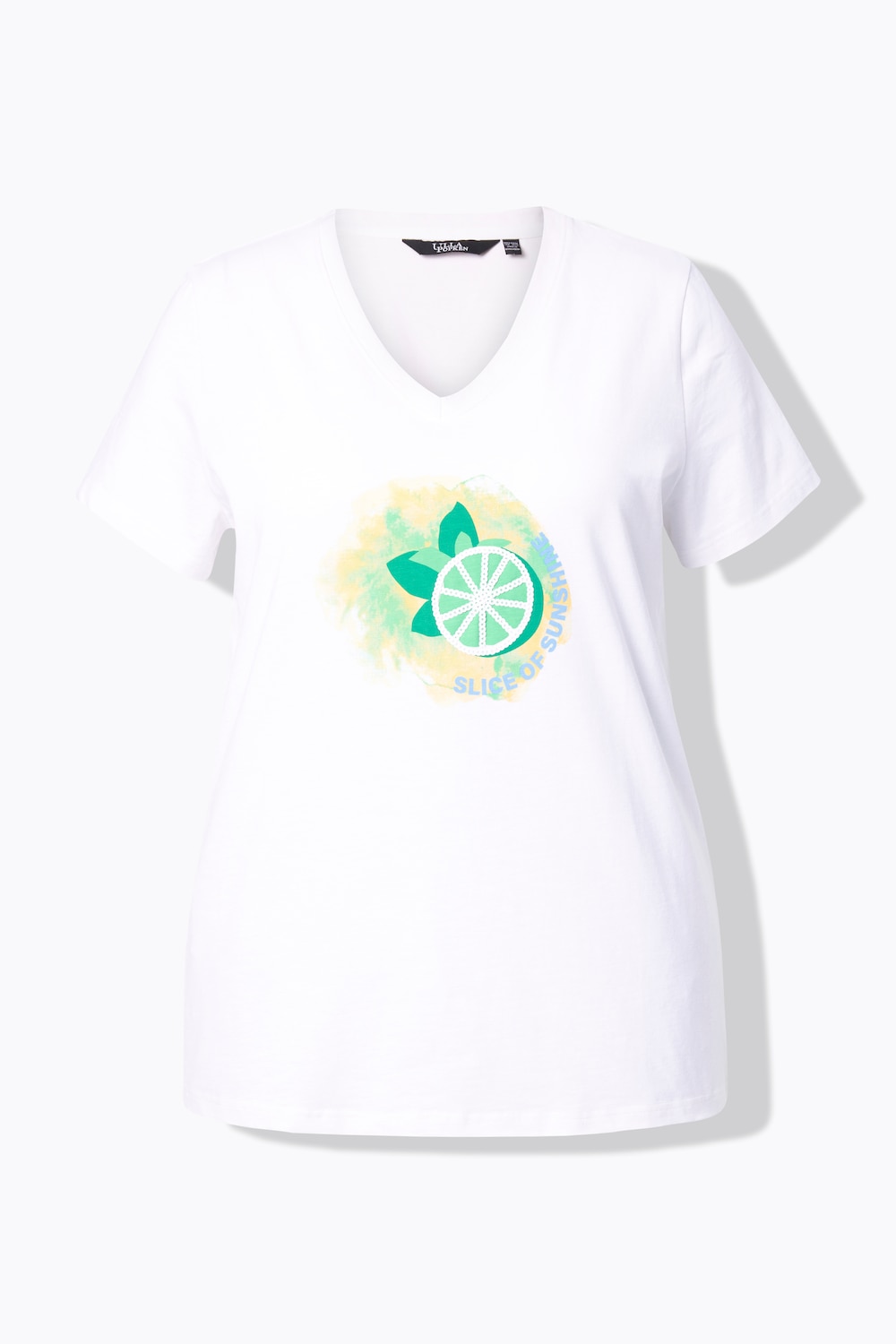 Stora storlekar T-shirt, Dam, vit, storlek: 62/64, Bomull, Ulla Popken