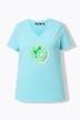 T-Shirt, Limonen, A-Linie, V-Ausschnitt, Halbarm