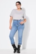 5-pocket embroidered side stripe mom jeans