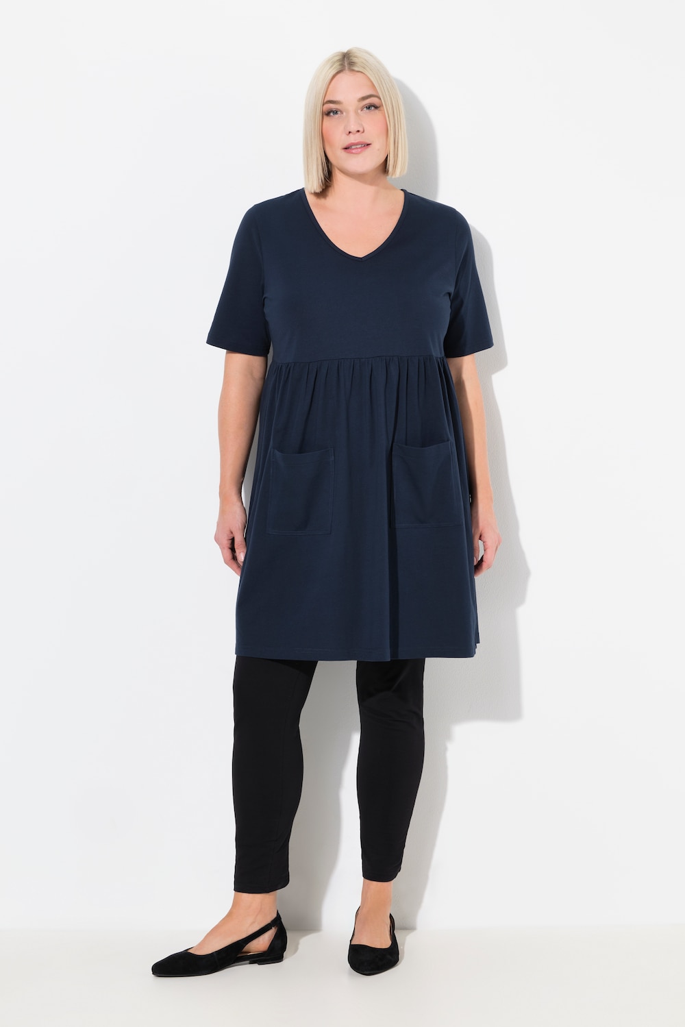 Große Größen Longshirt, Damen, blau, Größe: 42/44, Baumwolle, Ulla Popken