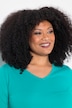 V-Neck Empire Knit Short sleeve A-line Swing Tunic