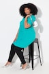 V-Neck Empire Knit Short sleeve A-line Swing Tunic