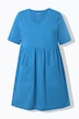 V-Neck Empire Knit Short sleeve A-line Swing Tunic