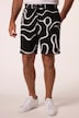 Bermuda JP 1880 à taille élastique, imprimé all-over - jusqu'au 8 XL