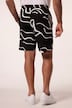 Bermuda JP 1880 à taille élastique, imprimé all-over - jusqu'au 8 XL