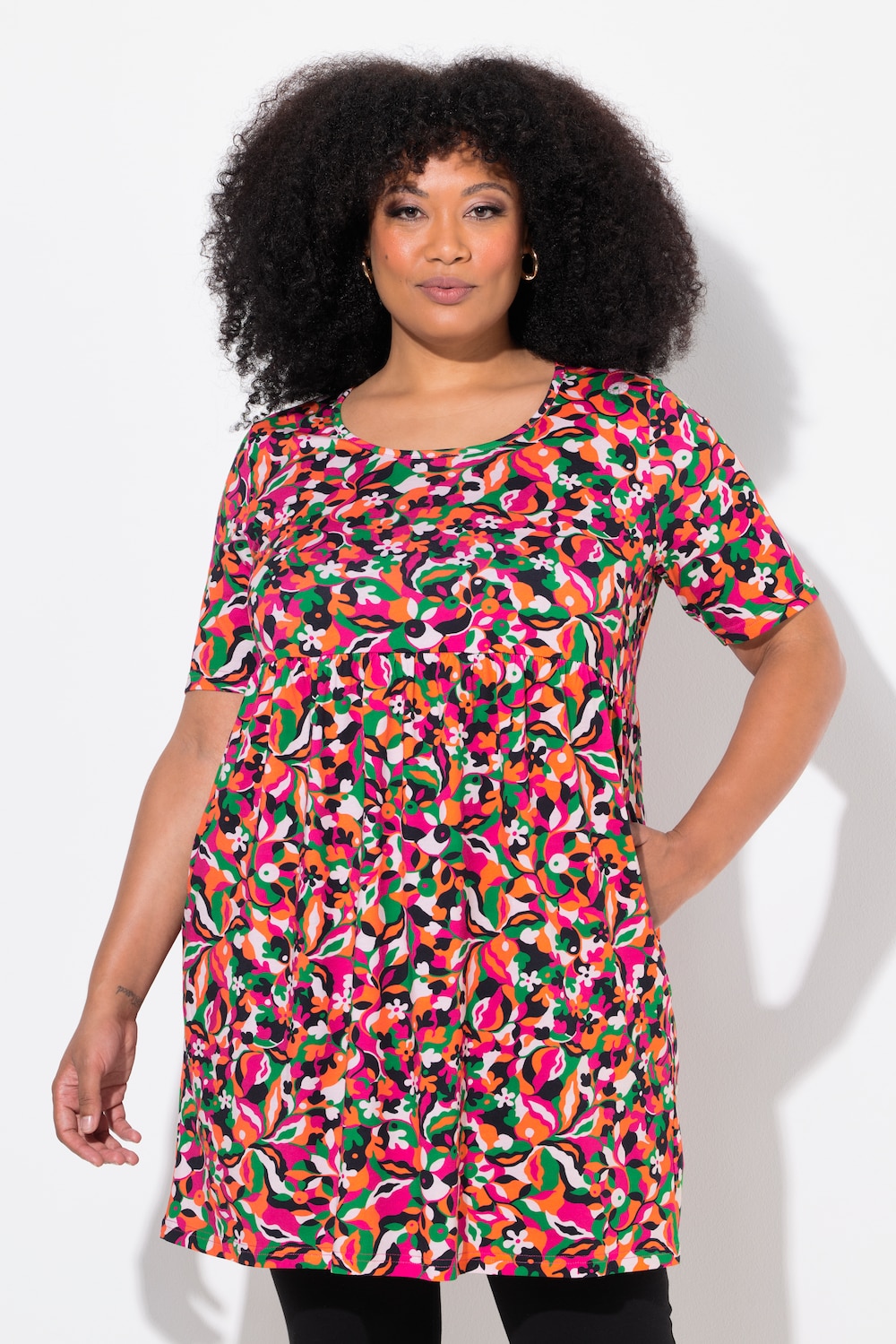 Große Größen Longshirt, Damen, rot, Größe: 62/64, Baumwolle, Ulla Popken