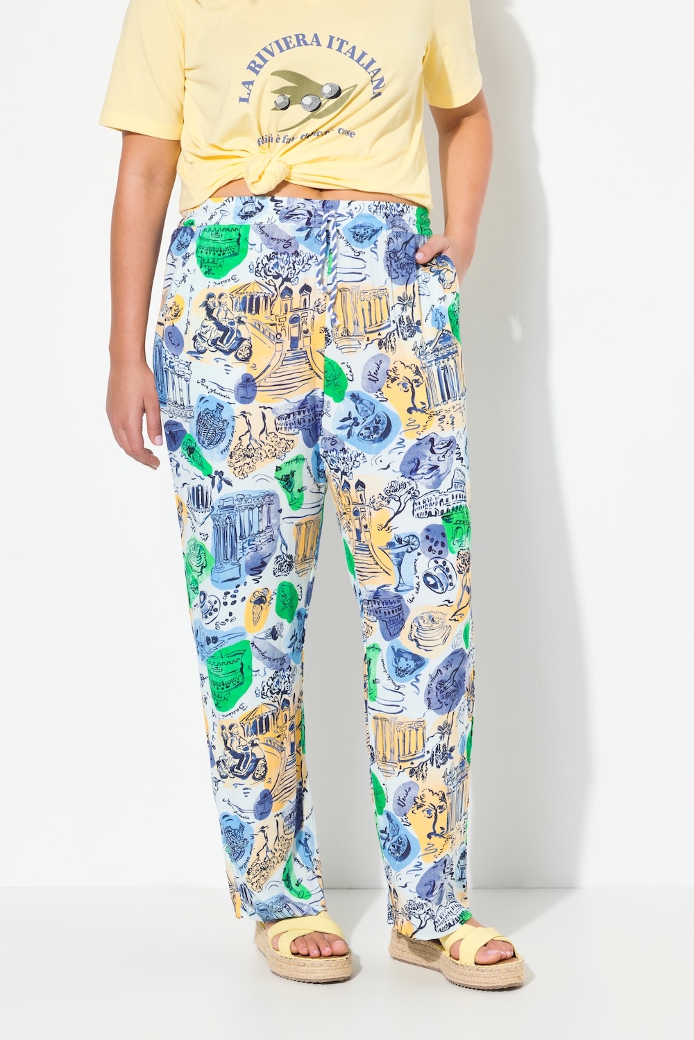 Große Größen Culotte, Damen, weiß, Größe: 54/56, Viskose, Ulla Popken