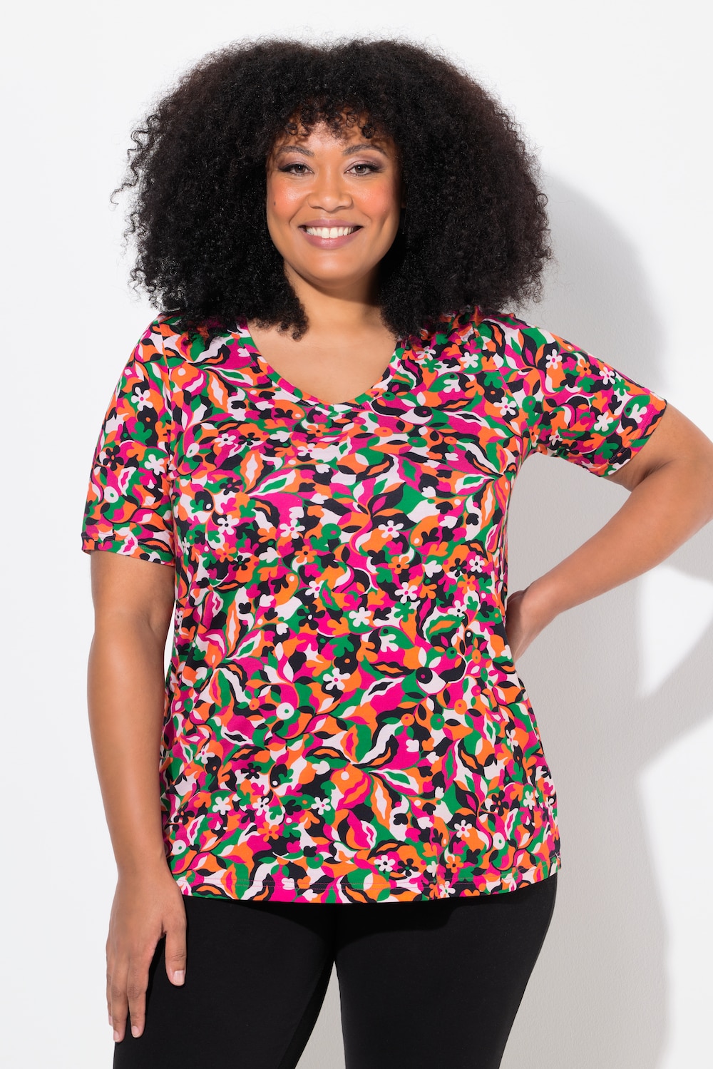 Große Größen Longshirt, Damen, rot, Größe: 62/64, Baumwolle, Ulla Popken