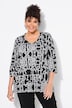 T-shirt, grafische print, V-hals, 3/4-mouwen