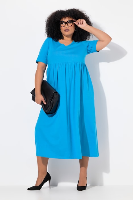 Jersey Empire Waist Short Sleeve Dress