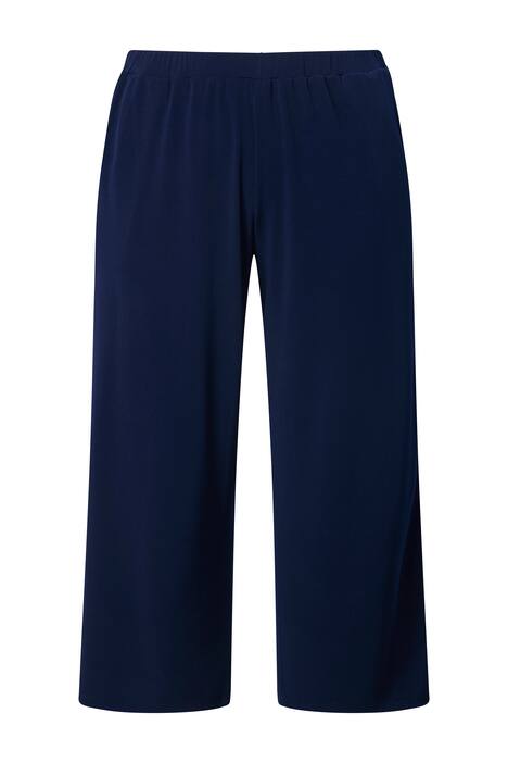 7/8 žerzejové kalhoty, rovné nohavice, elastický pas