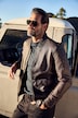 Veste en cuir JP 1880, cuir nappa d'agneau, col esprit blouson Teddy -jusqu'au 7 XL