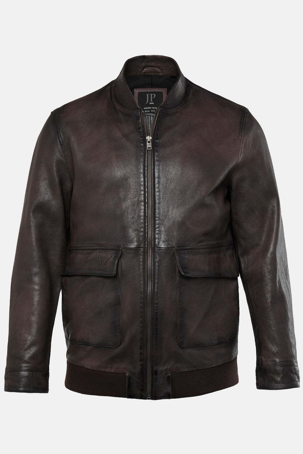 JP 1880 Lederjacke, Leder, Lammnappa, Collegekragen, bis 7 XL