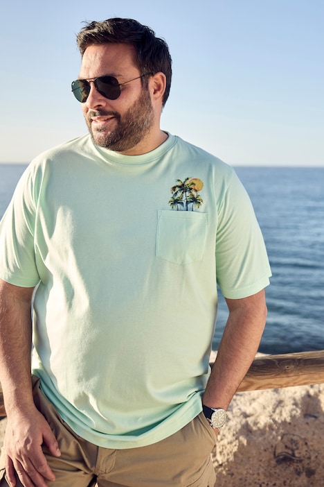 Men+ T-Shirt, Halbarm, Print, Rundhals, bis 8 XL