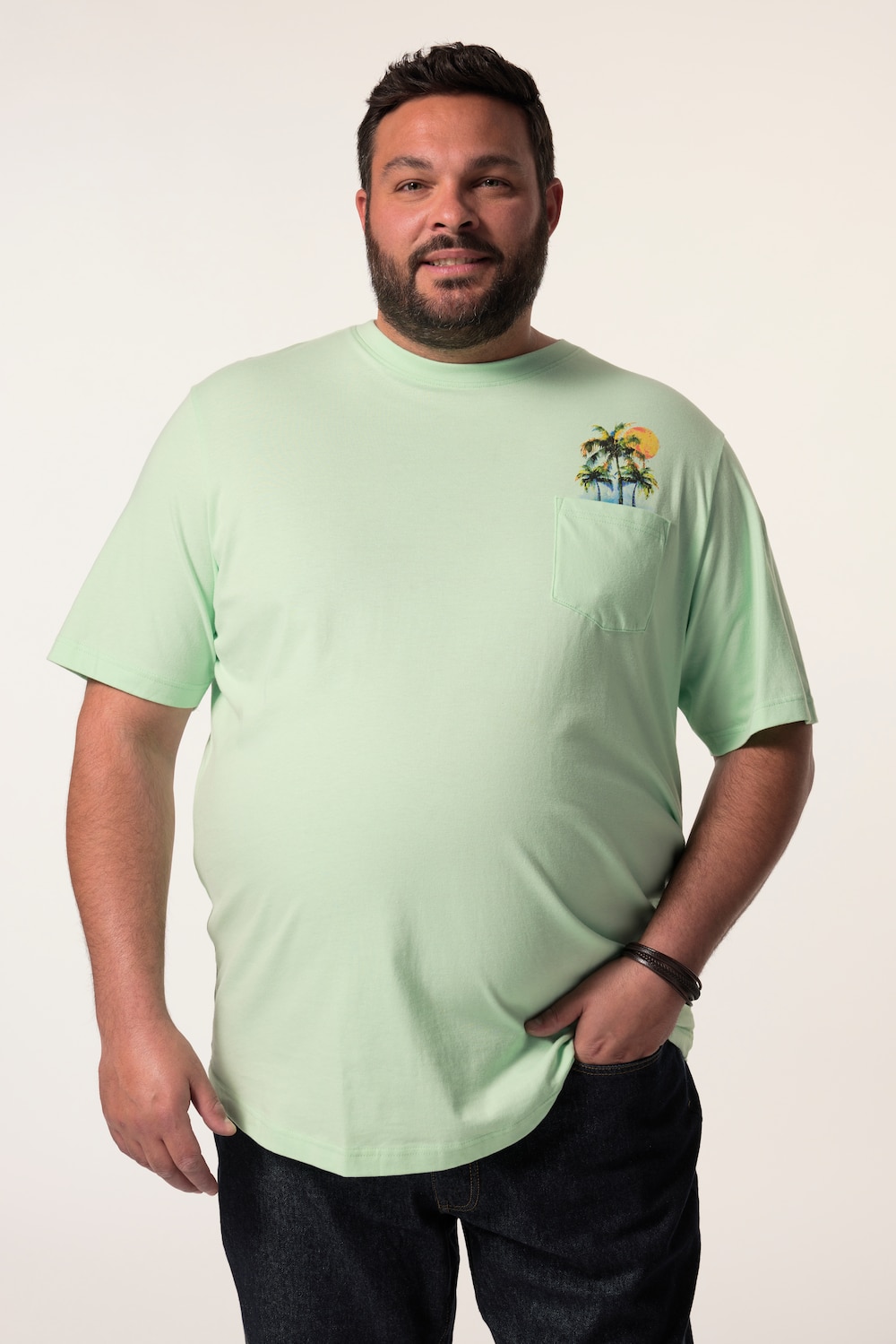 Men+ T-Shirt, Halbarm, Print, Rundhals, bis 8 XL