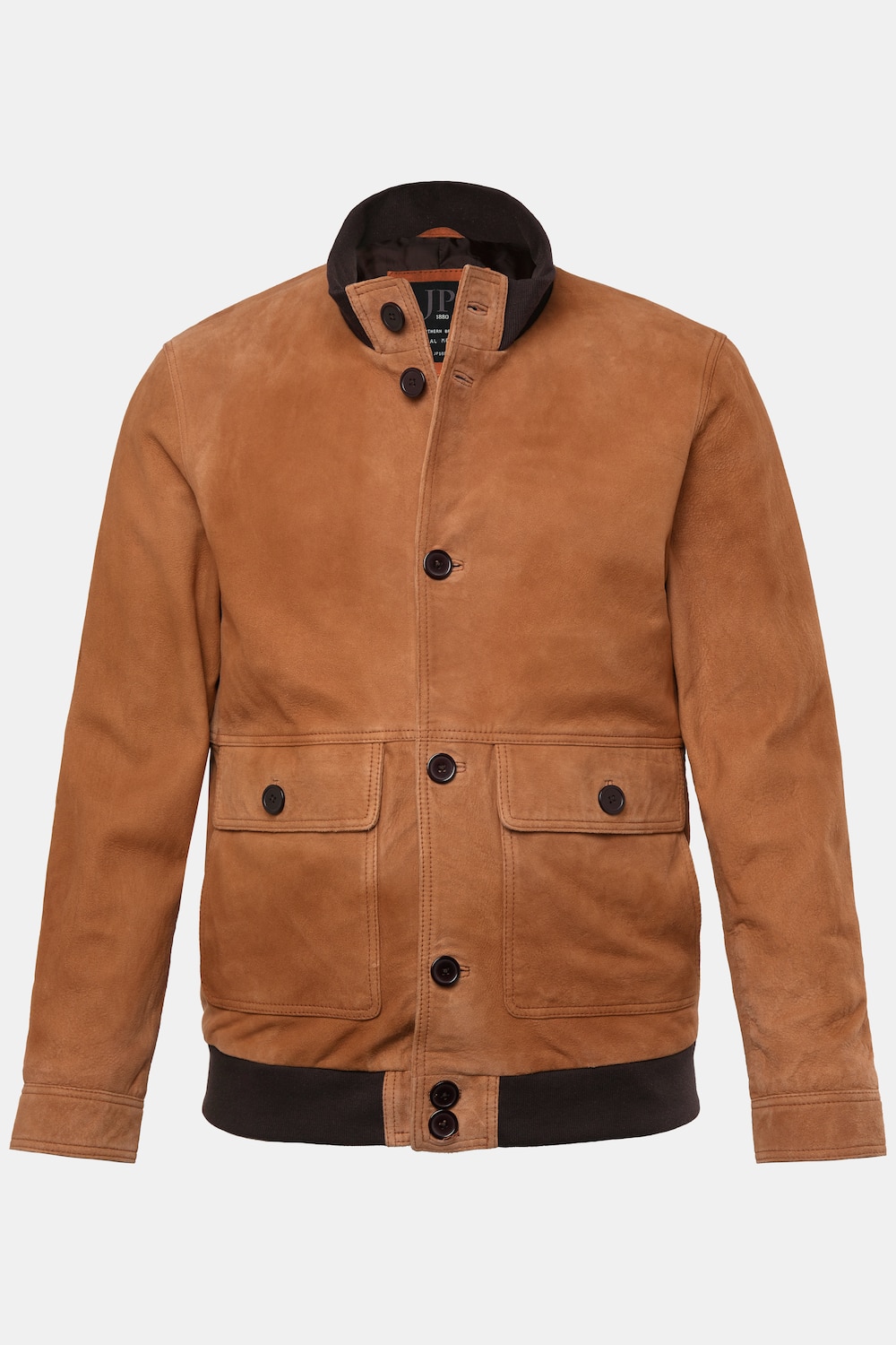 JP 1880 Lederjacke, Leder, Lammnappa, Collegekragen, Rückenbadge, bis 7 XL