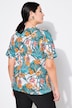 T-shirt, oversized model, bloemenprint, halve mouw