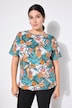 T-shirt, oversized model, bloemenprint, halve mouw