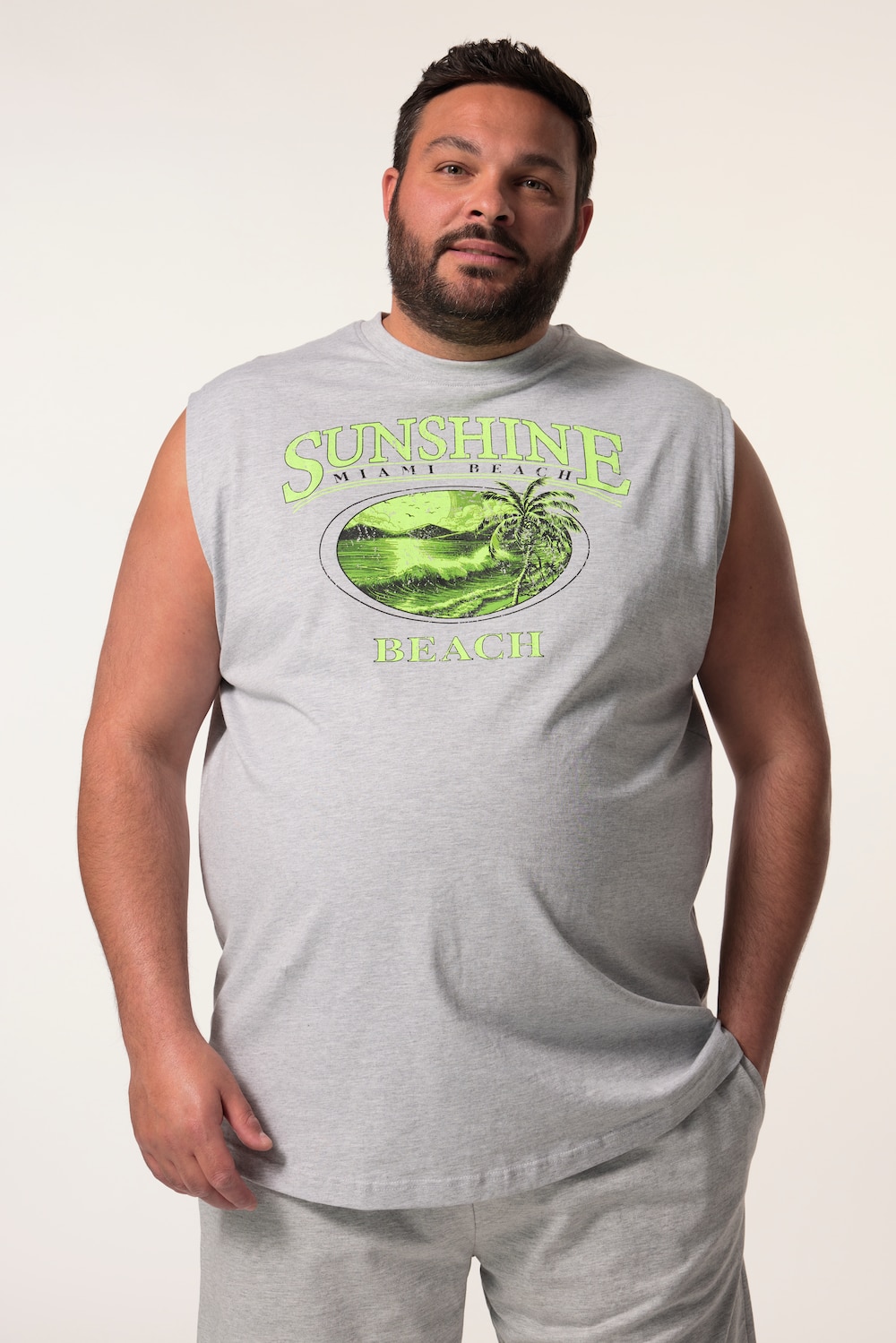 Men+ Tanktop, borstprint, tot 8 XL