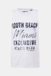 Men+ camiseta sin mangas, estampado, cuello redondo, hasta la 8 XL