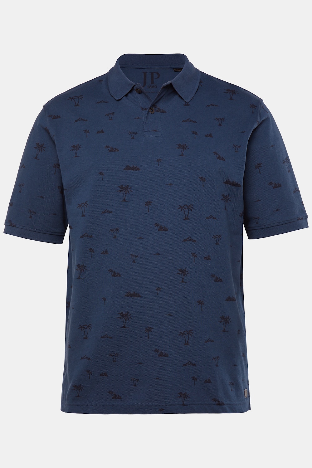 JP 1880 Poloshirt, Halbarm, Piqué, Alloverdruck, bis 8 XL