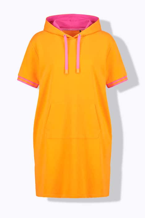 Strandsweatkleid, 1/2 Arm, Kapuze, OEKO-TEX