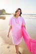 Strandsweatkleid, 1/2 Arm, Kapuze, OEKO-TEX