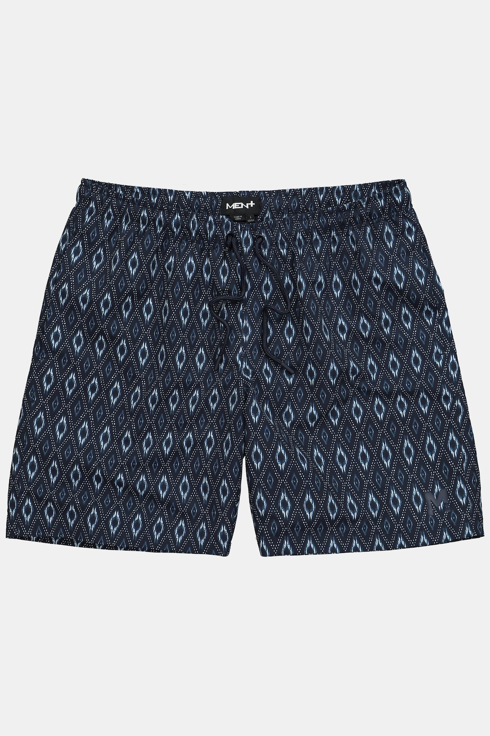 Stora storlekar Badbyxa, Her, blå, storlek: 4XL, Polyester, Men Plus