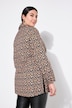 Skjortebluse, boxy facon, hjerte-print