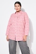 Skjortebluse, boxy facon, hjerte-print