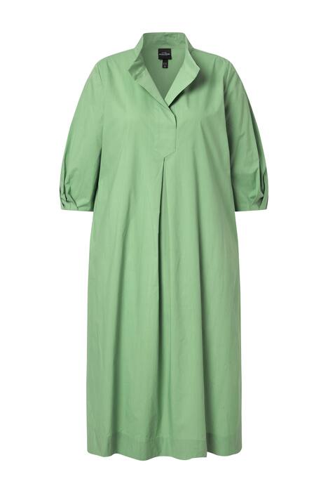 Midi šaty, papertouch, A střih, stojáček, 3/4 rukávy