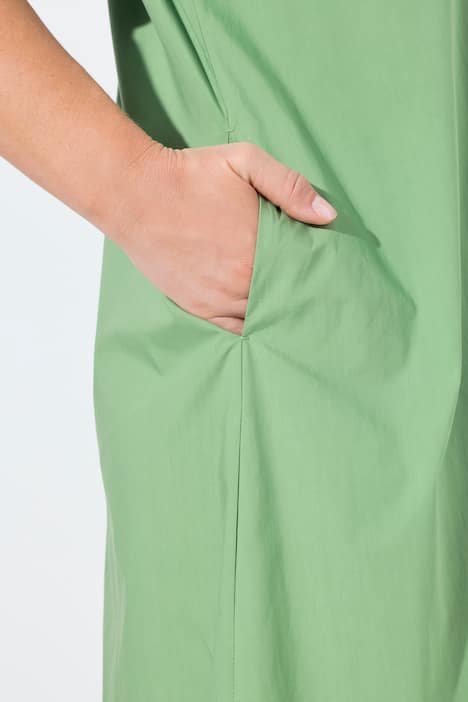 Midikleid, Papertouch, A-Linie, Stehkragen, 3/4-Arm