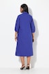Midikleid, Papertouch, A-Linie, Stehkragen, 3/4-Arm