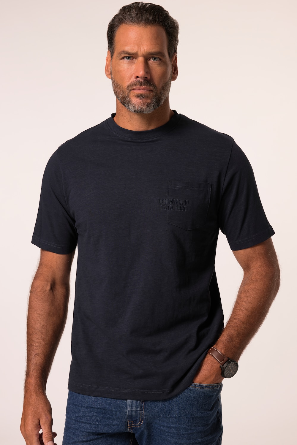 JP1880 T-Shirt, Halbarm, Brusttasche, bis 8 XL