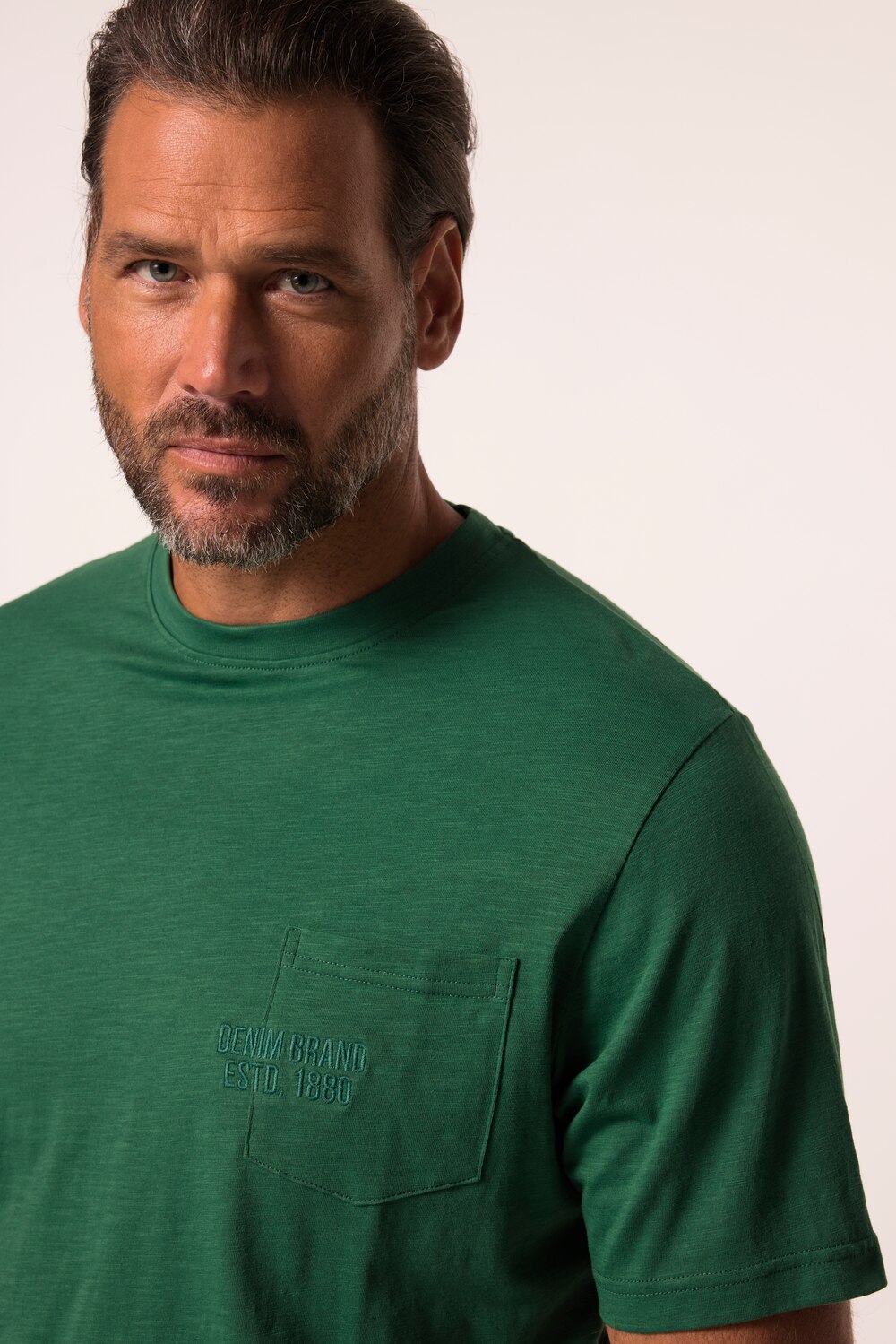 Stora storlekar T-shirt, Her, grön, storlek: 6XL, Bomull, JP1880
