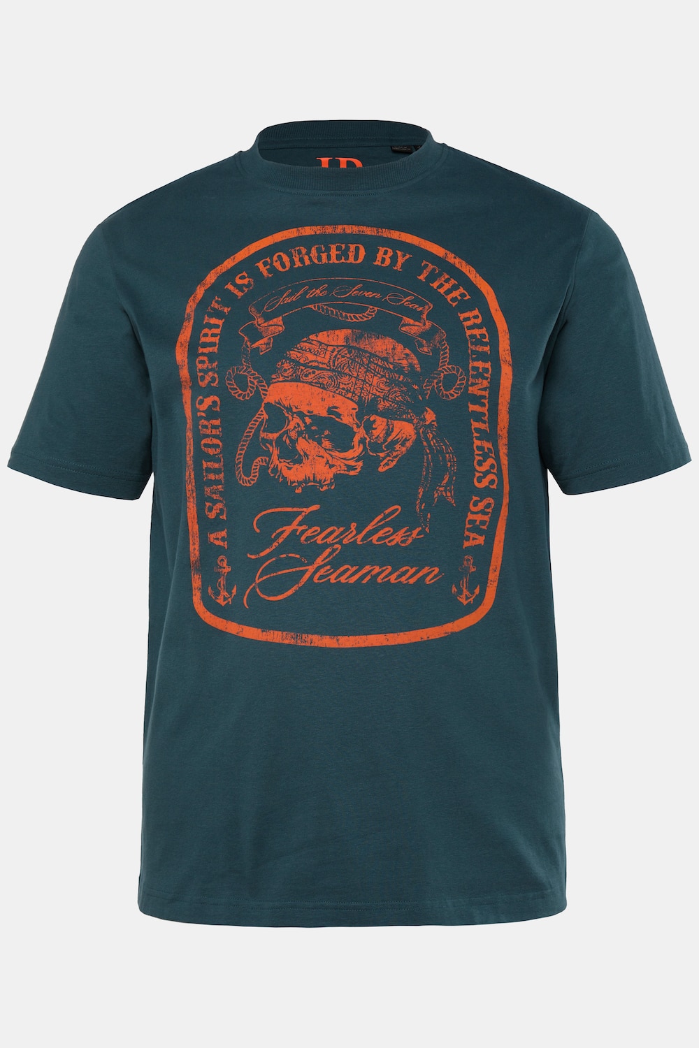 JP1880 T-Shirt, Halbarm, Brustprint, bis 8 XL