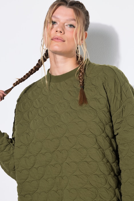 Sweat-Minikleid, oversized, HEART-Stepp