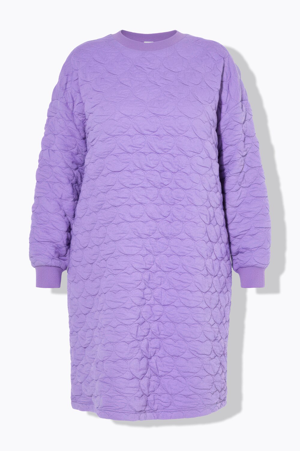 Stora storlekar Miniklänning i mjukismaterial, Dam, lila, storlek: 42/44, Polyester/Bomull, Studio Untold