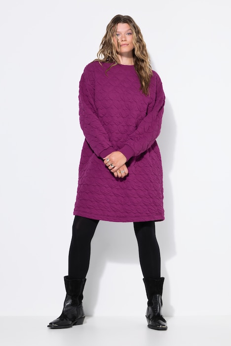 Sweat-Minikleid, oversized, HEART-Stepp