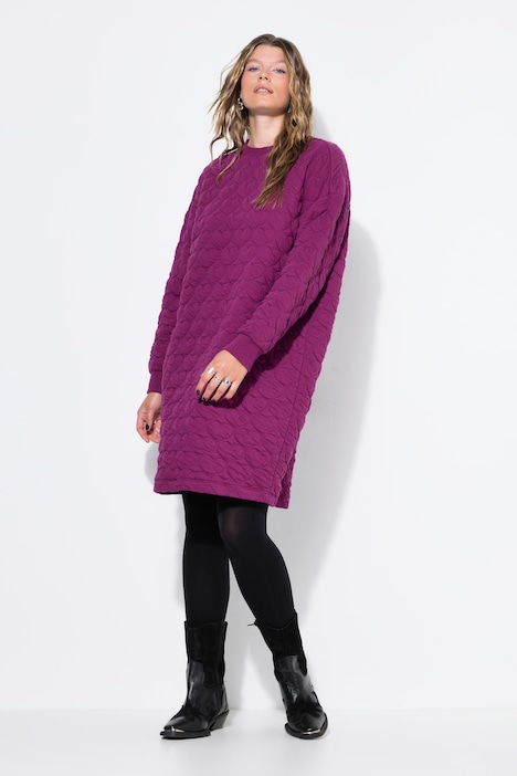 Sweat-Minikleid, oversized, HEART-Stepp