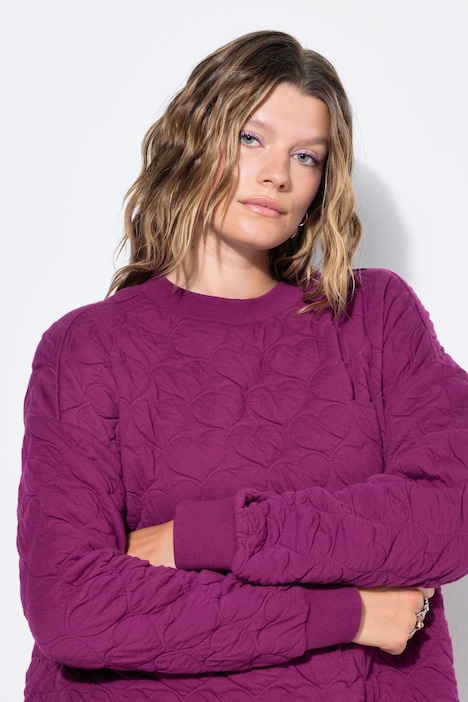 Sweat-Minikleid, oversized, HEART-Stepp