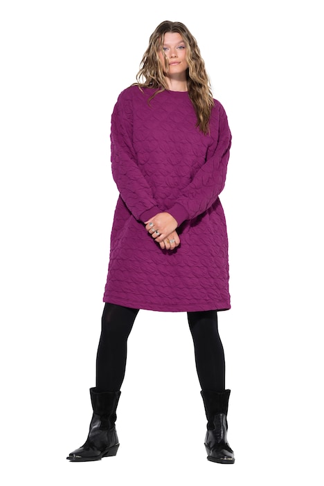 Teplákové mini šaty, oversize, vyšívání HEART
