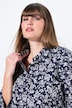 Vestido camisero, forma en A, cuello camisero, mangas 3/4