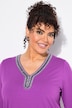 Beaded V-Neck Short Sleeve Tee