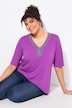 Beaded V-Neck Short Sleeve Tee