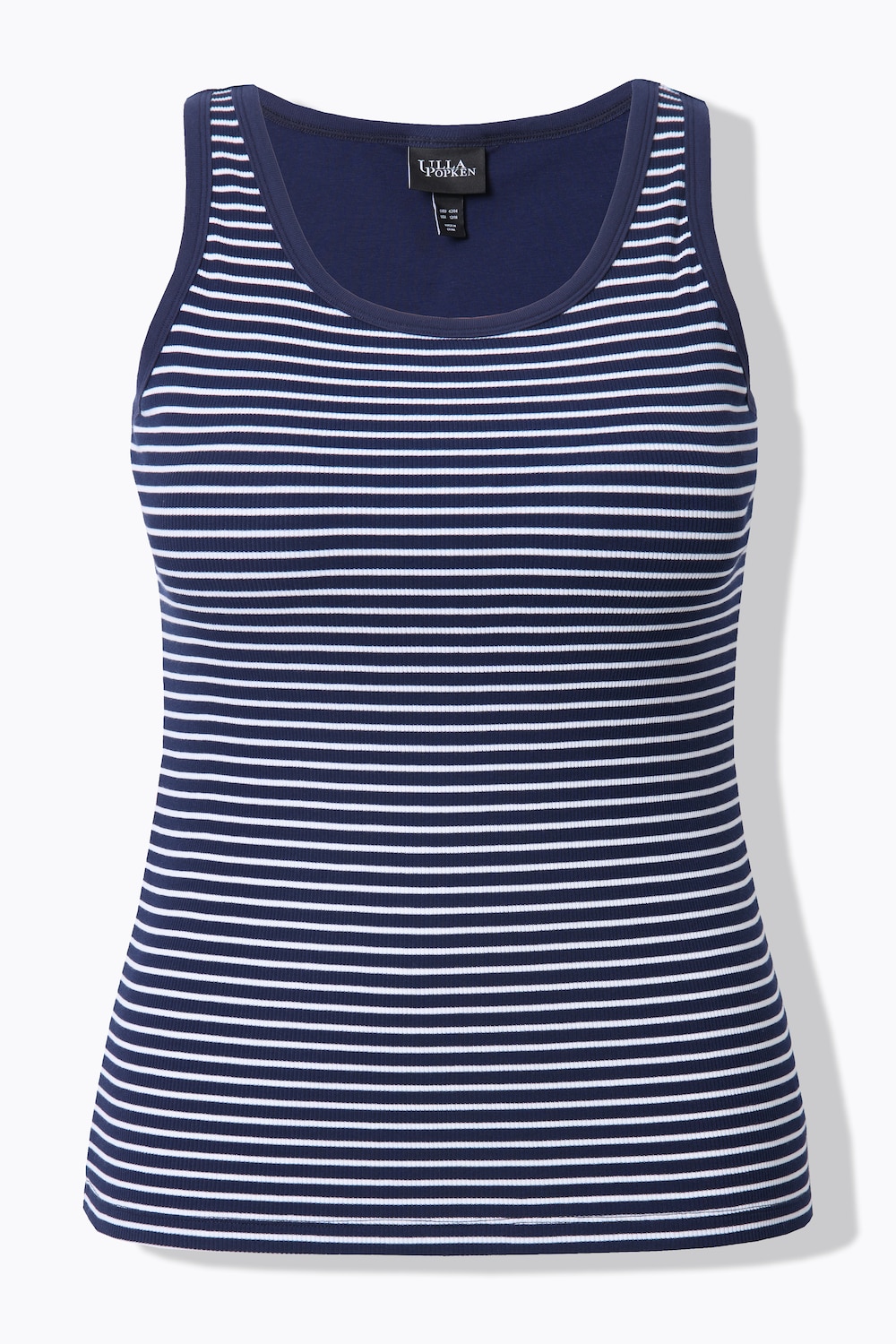 Stora storlekar BH-topp, Dam, blå, storlek: 58/60, Polyester/Bomull, Ulla Popken