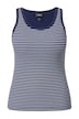 Podprsenkový top, pruhy, kulatý výstřih, bez rukávů, integrovaná podprsenka