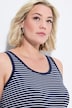 BH-Top, Streifen, Rundhals, ärmellos, eingearbeiteter BH